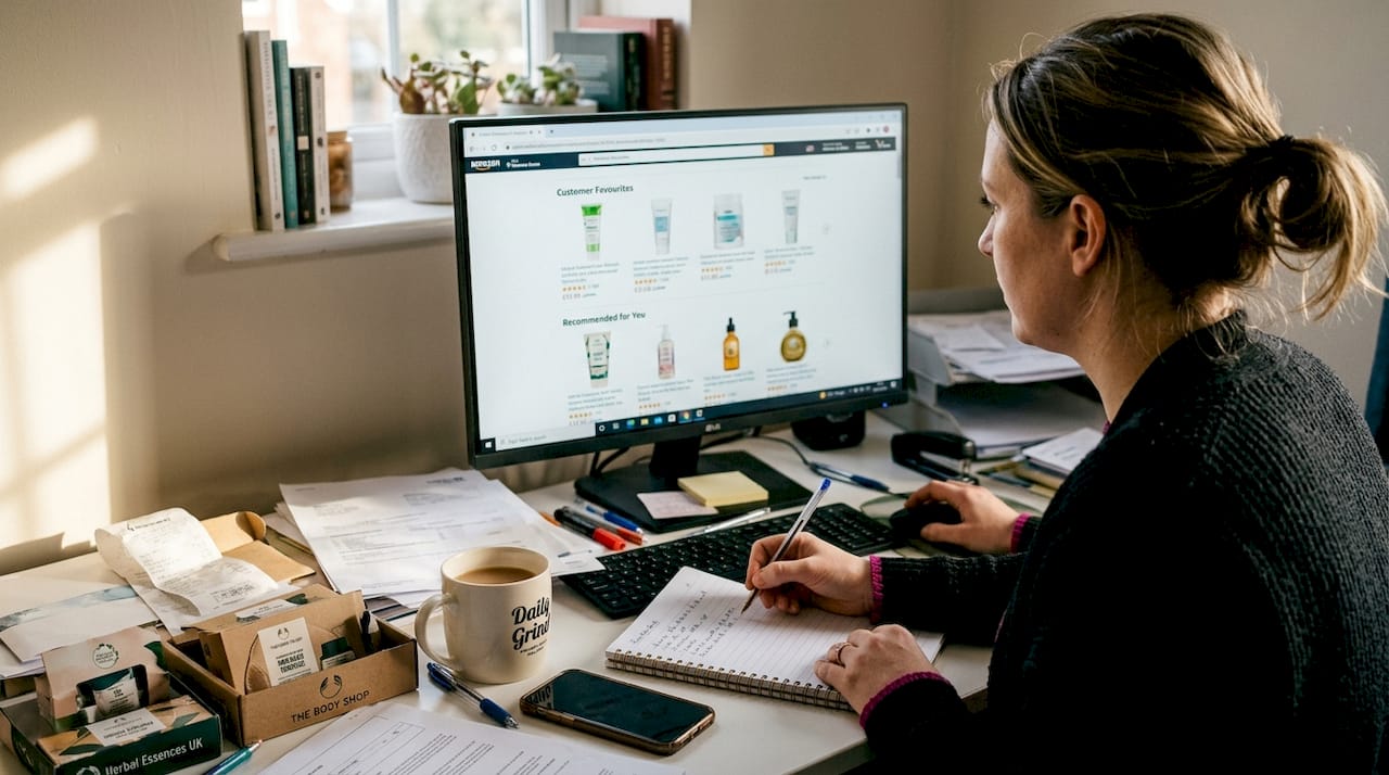 Woman explores ecommerce site for cross-selling