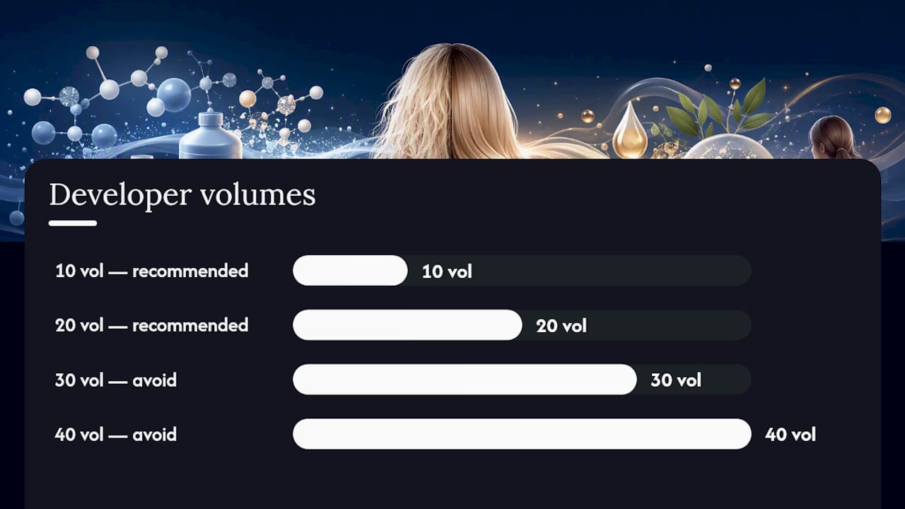 How to protect your hair when you bleach it — overview diagram
