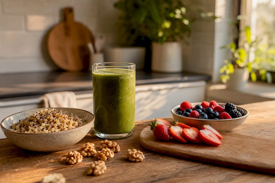 Nutrient-rich foods beneficial for postpartum hair