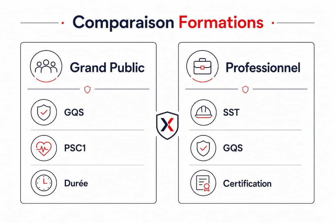 Panorama des différentes formations en secourisme