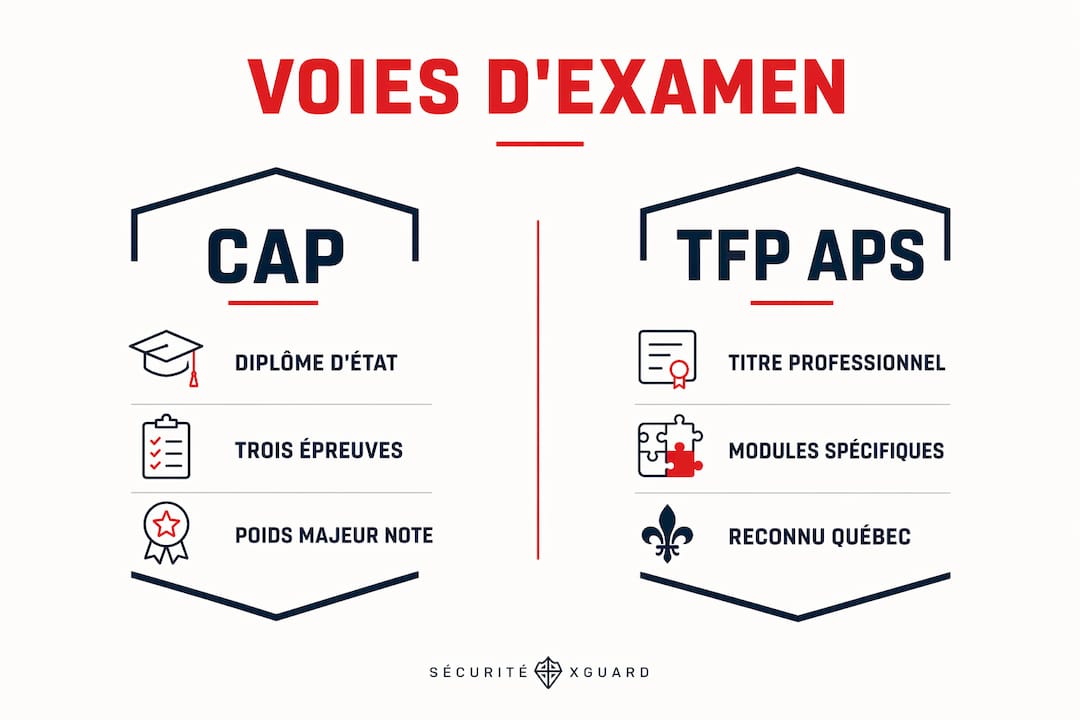 Comparatif visuel entre le CAP et le TFP APS
