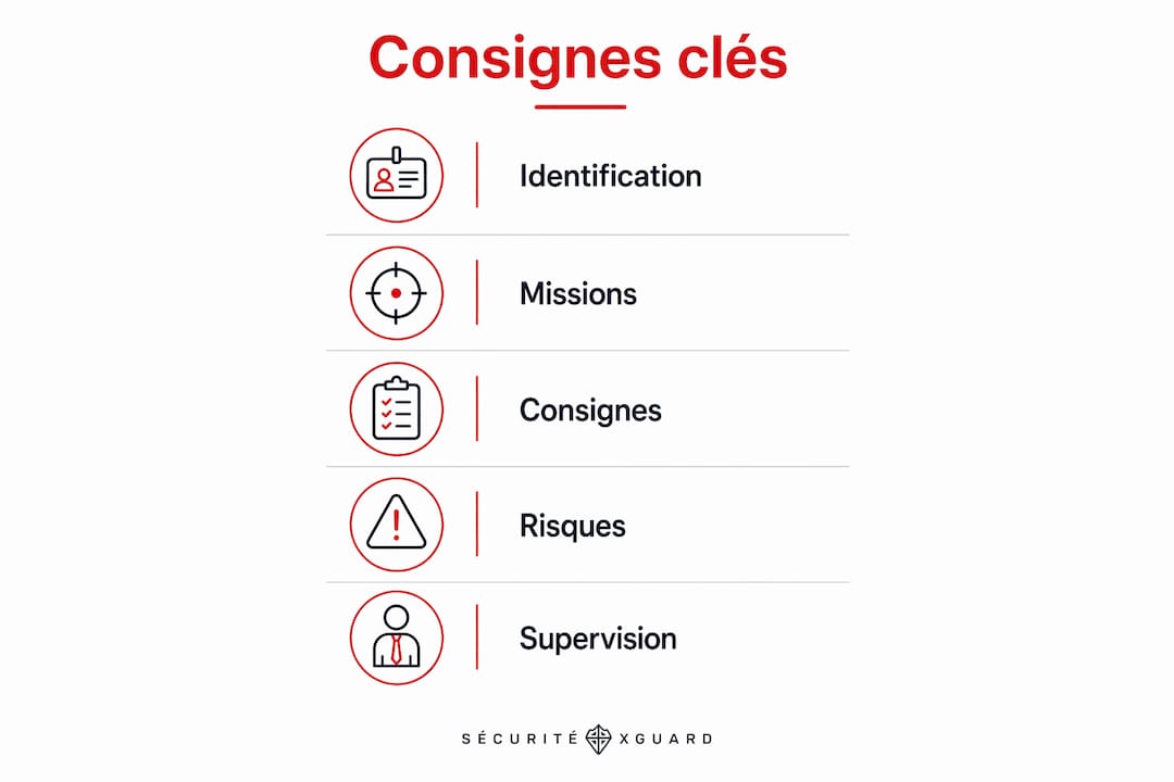 Infographie : les différentes étapes pour rédiger un cahier de poste dédié à la sécurité