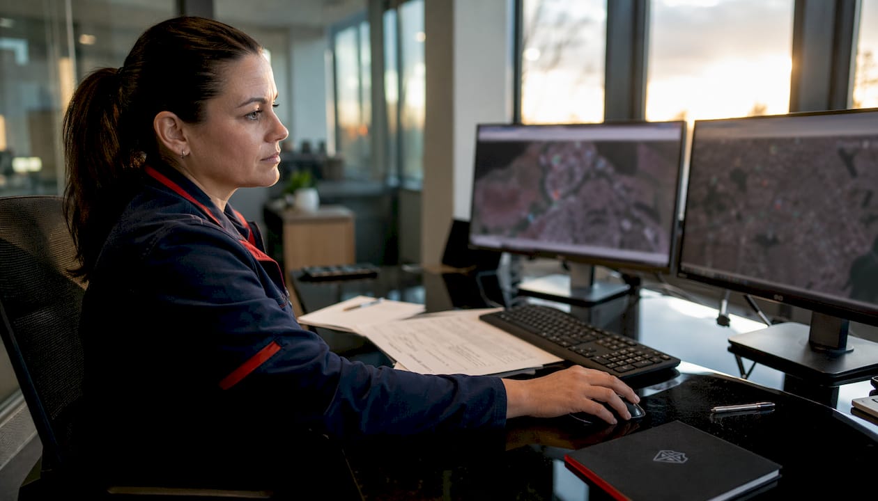 Responsable chargée du suivi en temps réel des localisations GPS