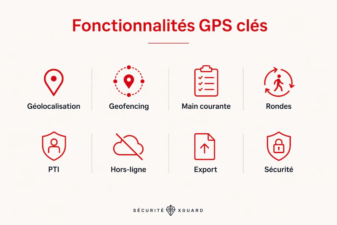 Infographie : les fonctionnalités GPS incontournables pour les professionnels sur le terrain