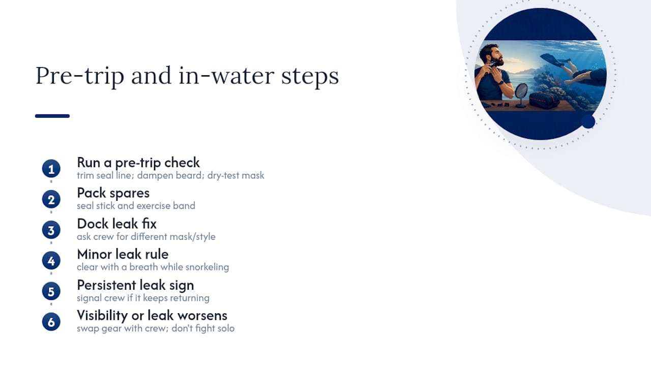 Field tips from an experienced snorkeling guide — overview diagram