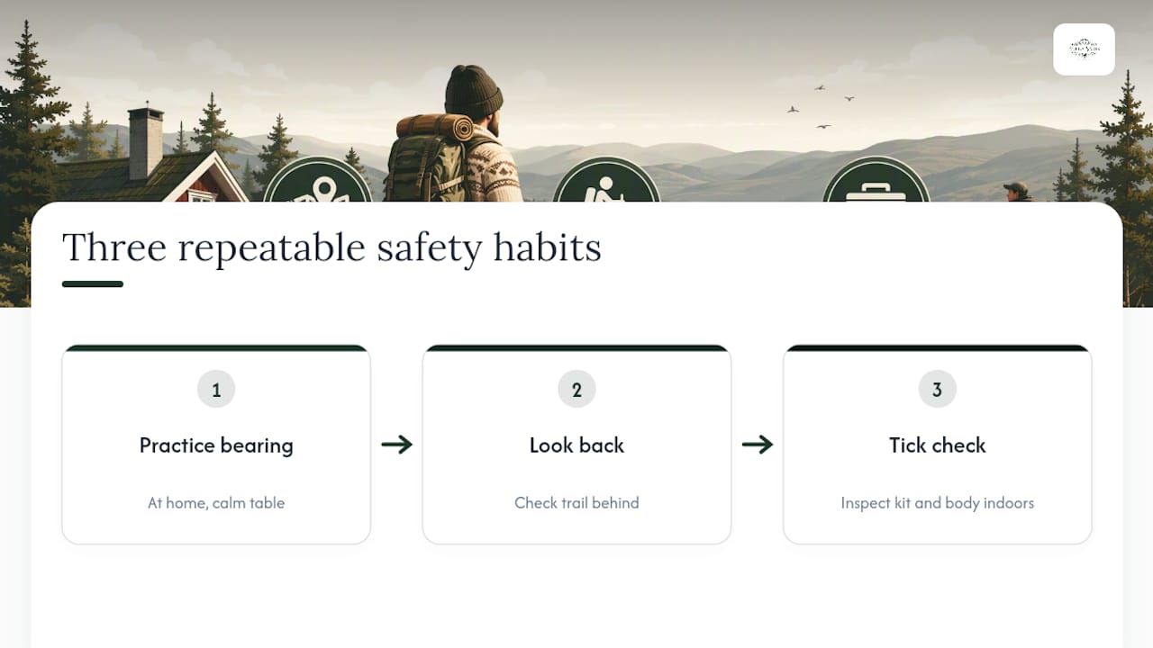 Three repeatable forest walk safety habits