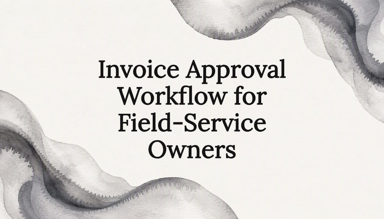 Invoice Approval Workflow for Field-Service Owners