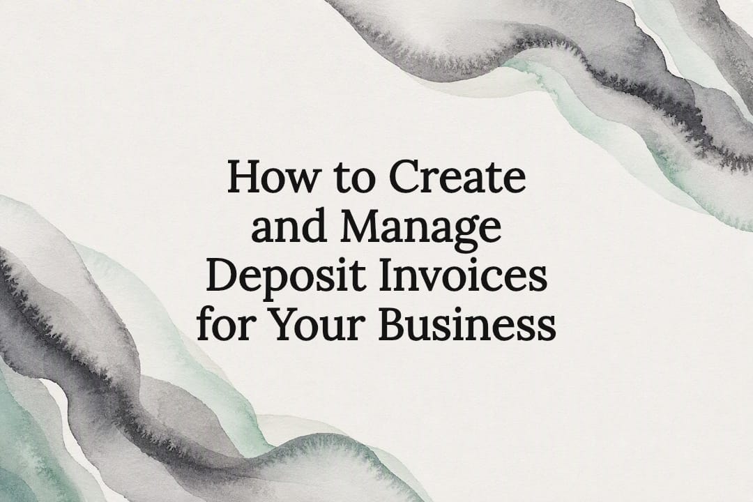 How to Create and Manage Deposit Invoices for Your Business