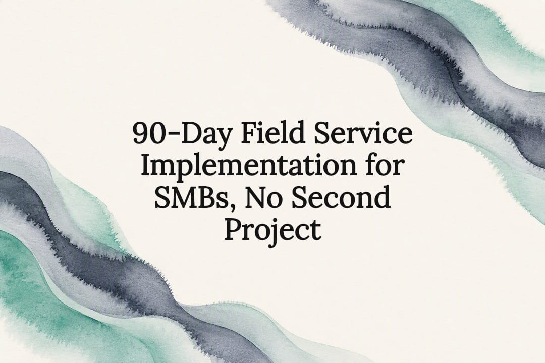 90-Day Field Service Implementation for SMBs, No Second Project