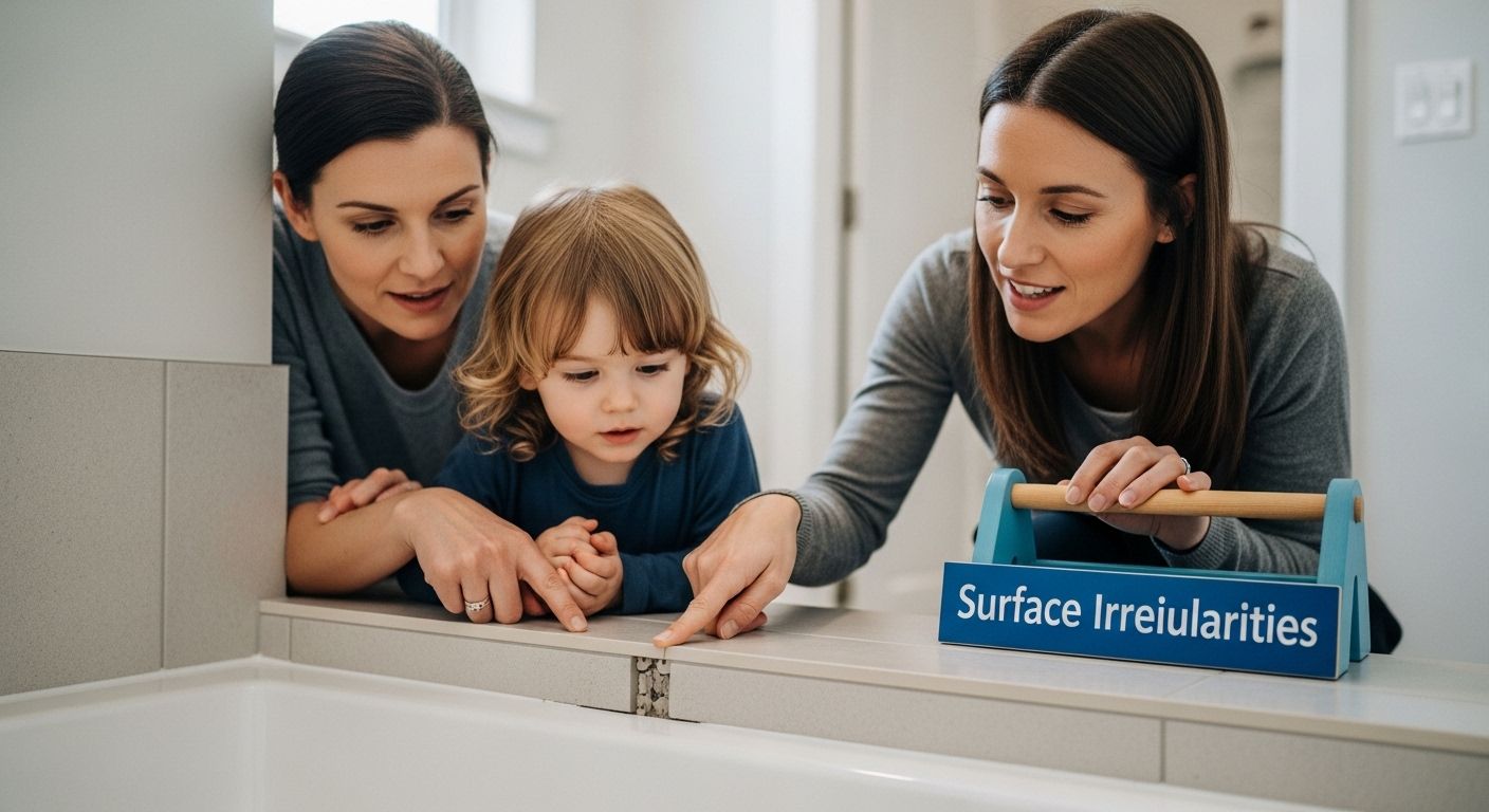 uneven tile surface family