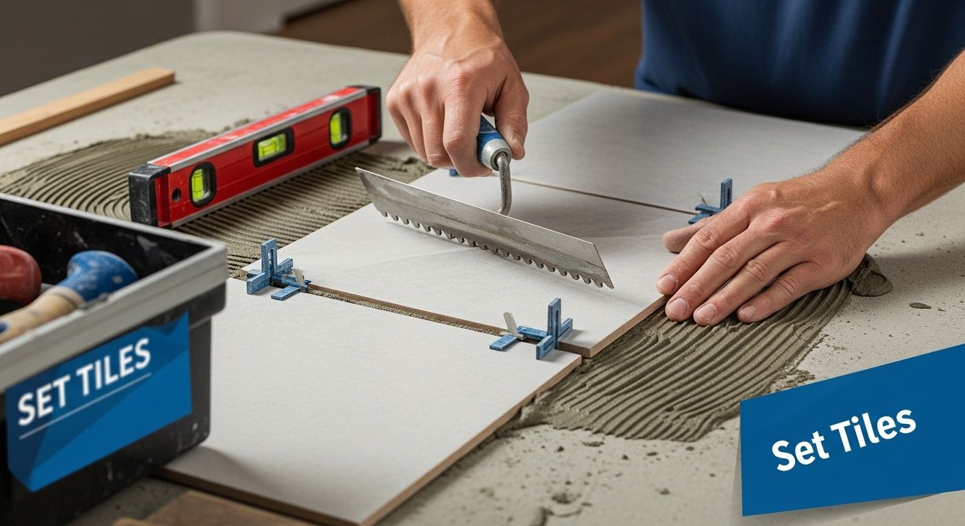 setting tile adhesive