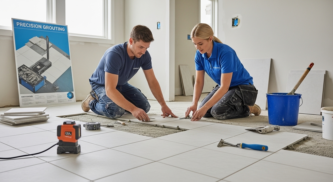 rectified tile installation precision