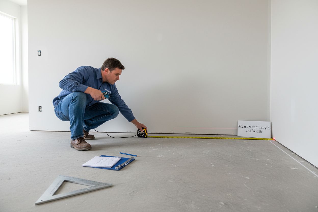 how to measure for tile, tools, process