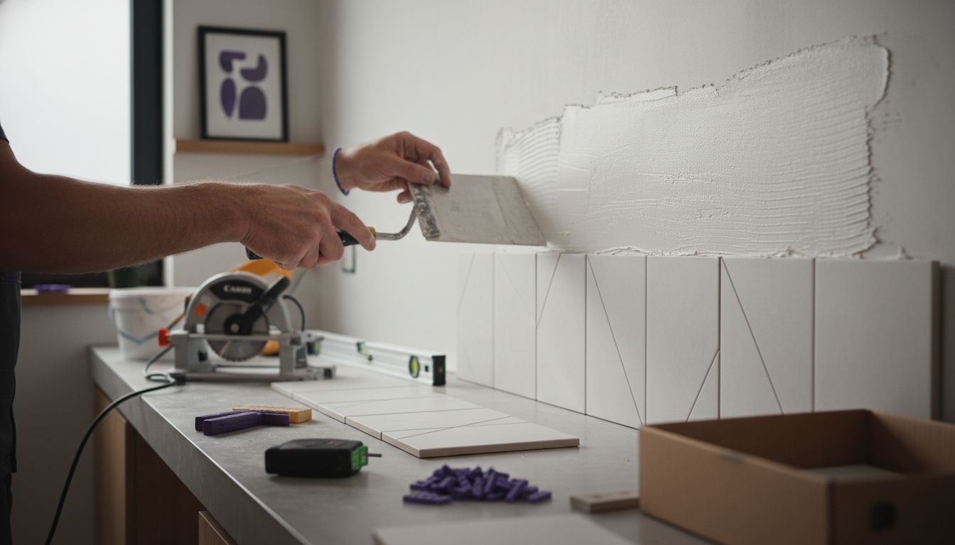 tile installation process