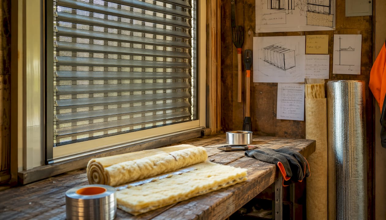 Air pocket between roller shutter and window glass