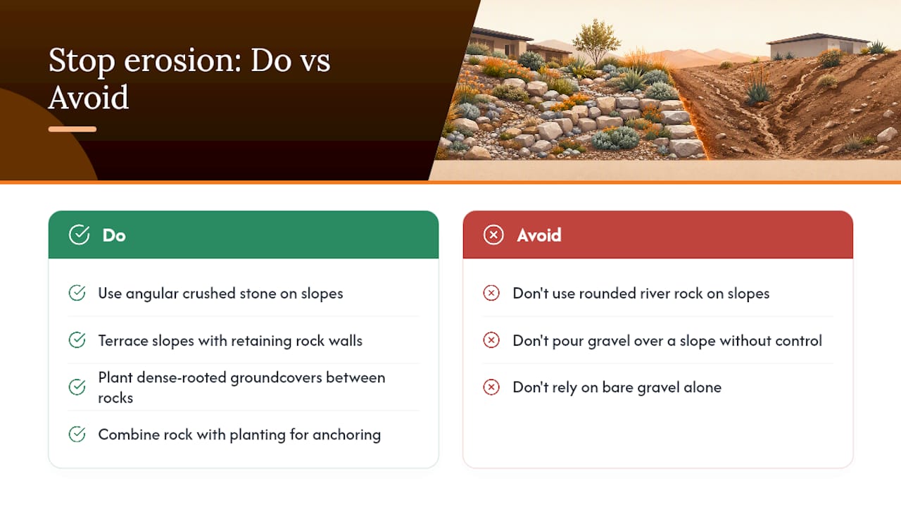 What Stops Erosion In A Rock Landscape? — overview diagram