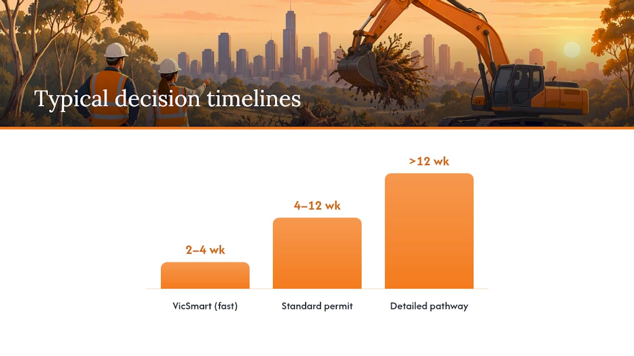 Permit timelines and vegetation offset costs