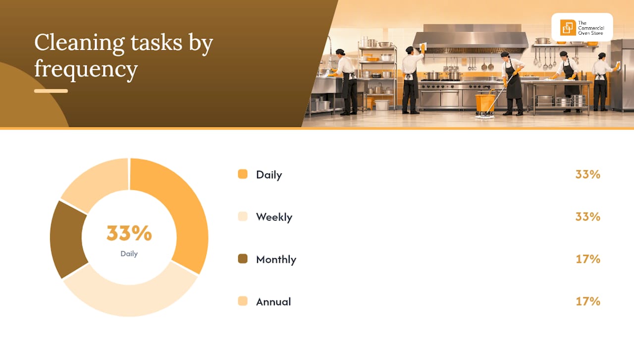 What does a full cleaning and maintenance schedule look like? — overview diagram