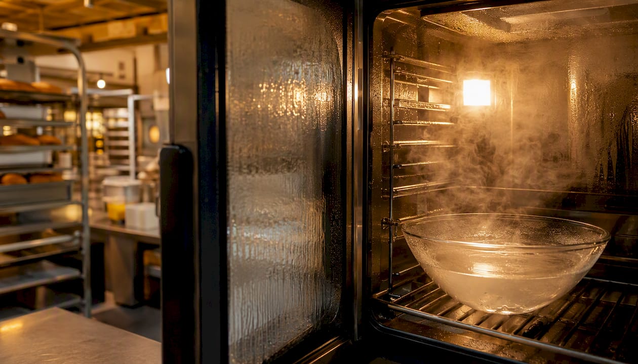 Steam cycle cleaning inside speed oven cavity
