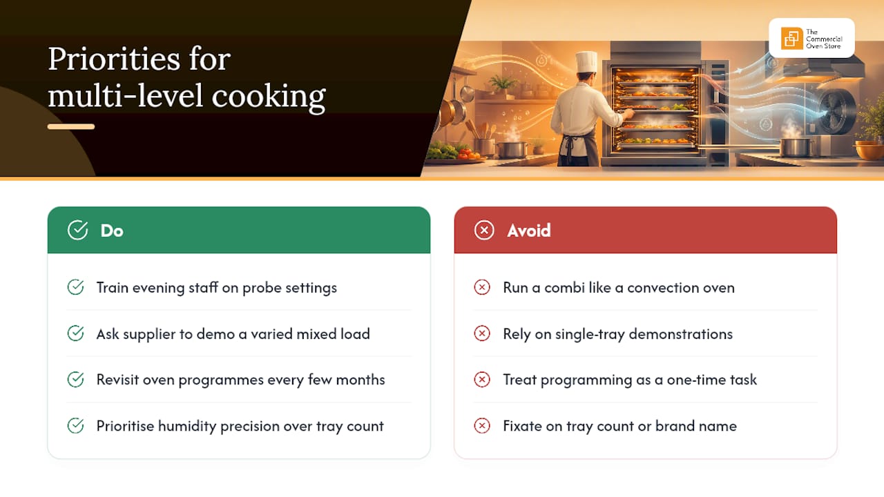 What the industry gets wrong about multi level cooking — overview diagram