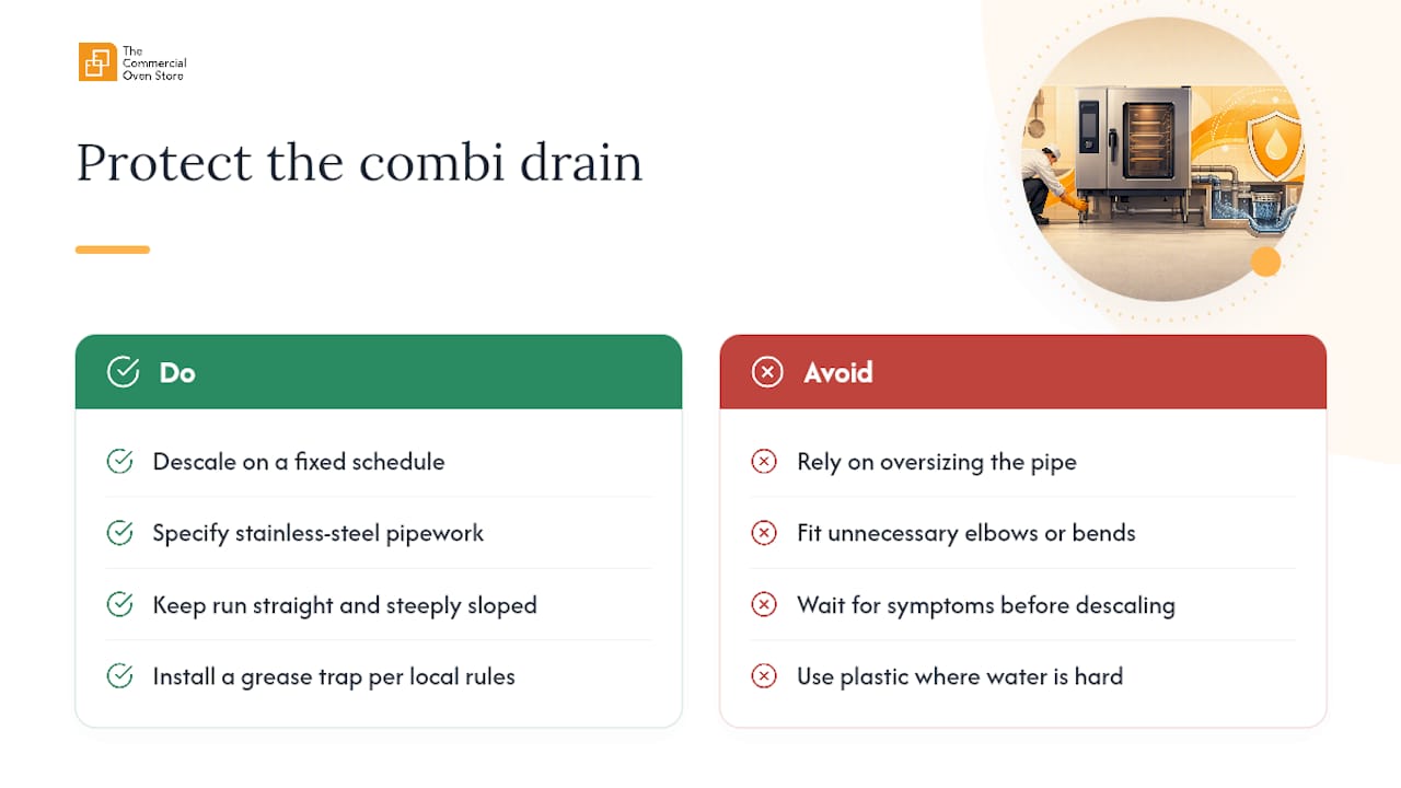 Water hardness, grease build-up and how to manage both — overview diagram