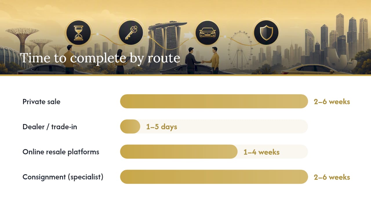 Diagram comparing car sale routes with loans