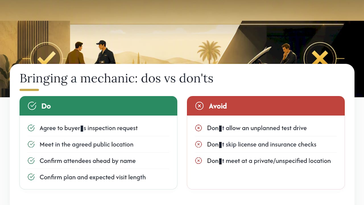 Should You Bring a Mechanic or a Knowledgeable Friend? — overview diagram