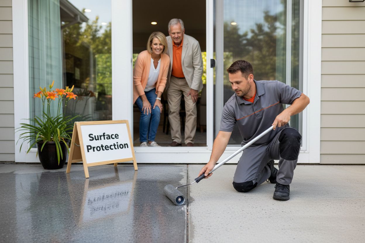 concrete sealant professional application