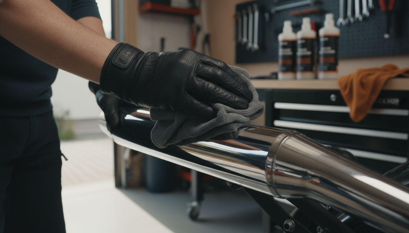 chrome motorcycle cleaning
