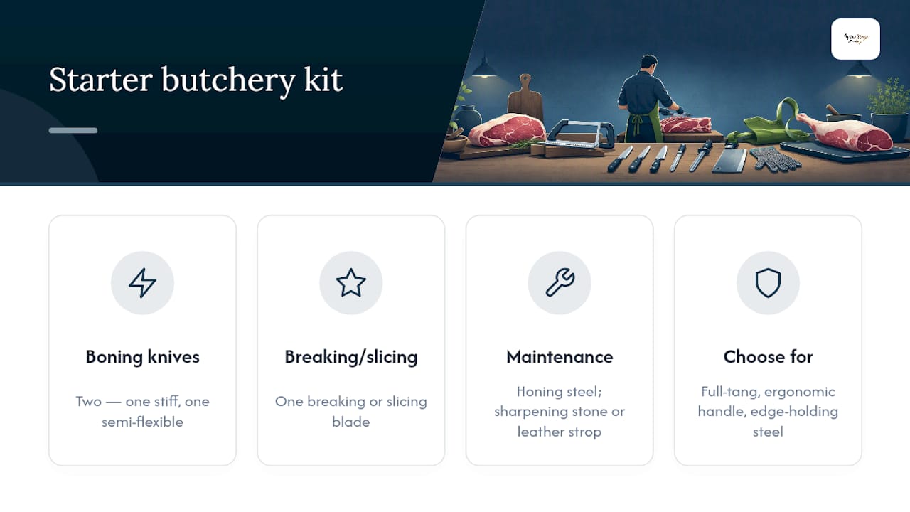Which Knives Should You Start With for Home Butchery? — overview diagram
