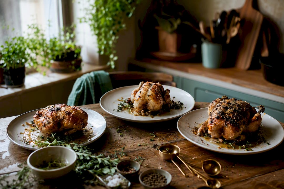 Tested variations of roast chicken dishes
