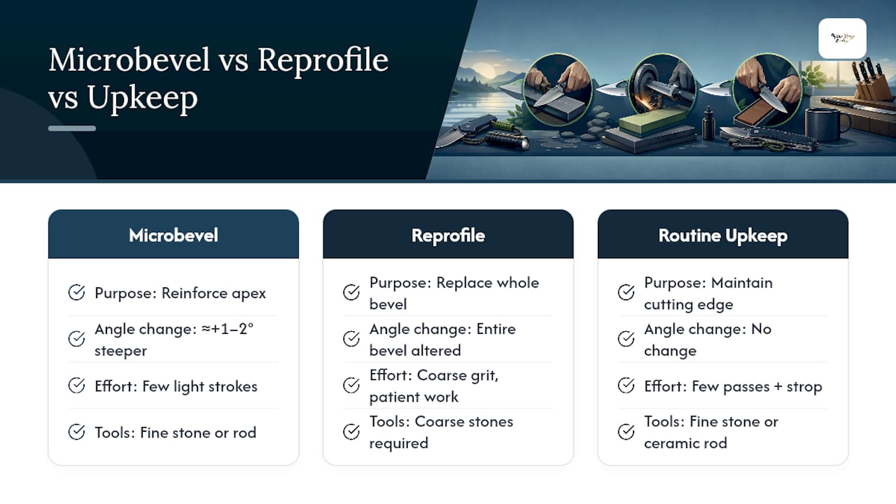 When Should You Add a Microbevel or Reprofile? — overview diagram
