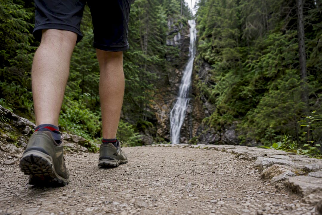 Siklawica waterfall on beginner hiking trail