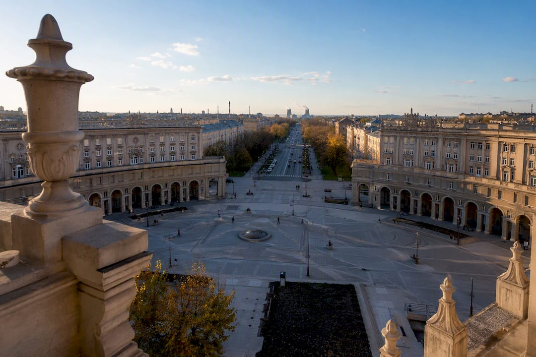 Plac Centralny and planned Nowa Huta boulevards