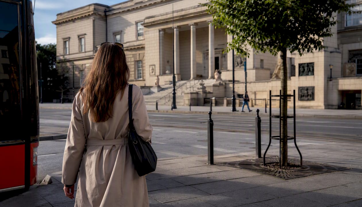Visitor approaching Krakow National Museum