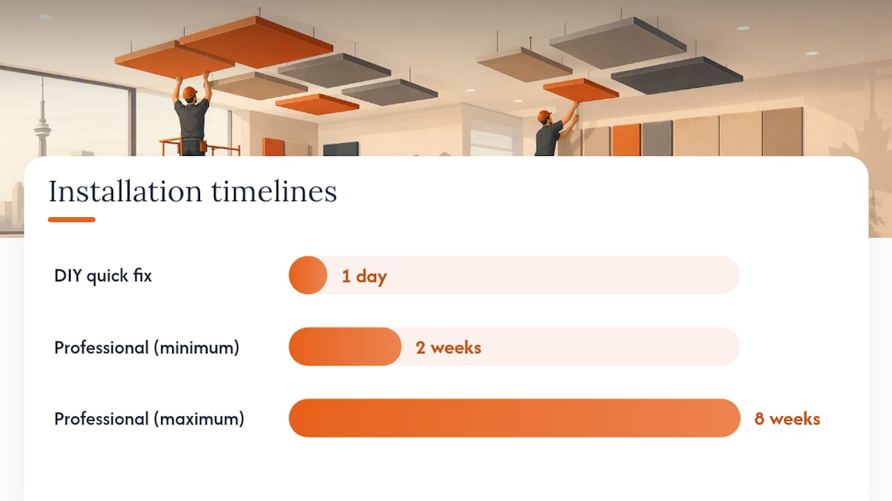DIY acoustic panels or a professional install: how do you decide? — overview diagram