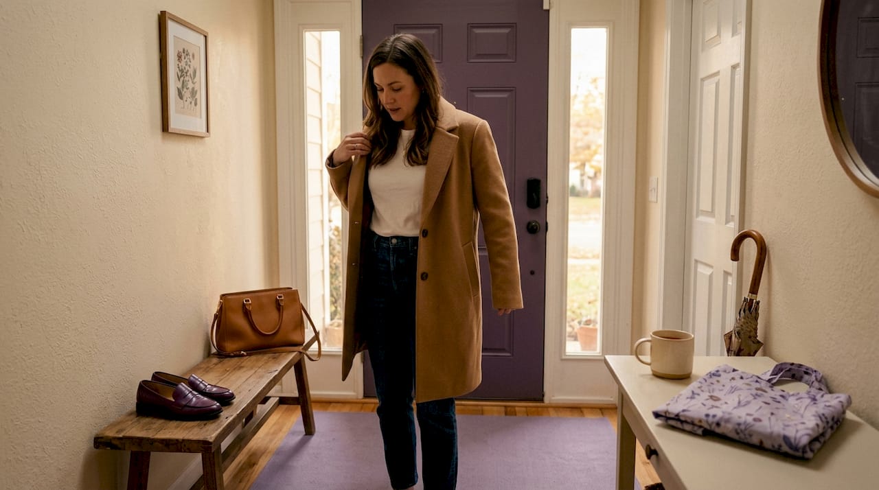 Mixing investment and basic wardrobe pieces