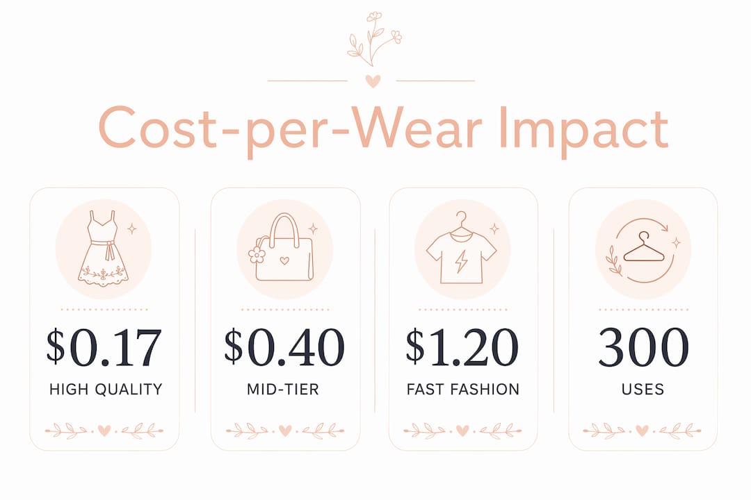 Infographic comparing cost-per-wear statistics