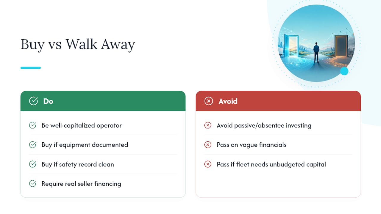 When Should You Buy a Linehaul Route, and When Should You Walk Away? — overview diagram