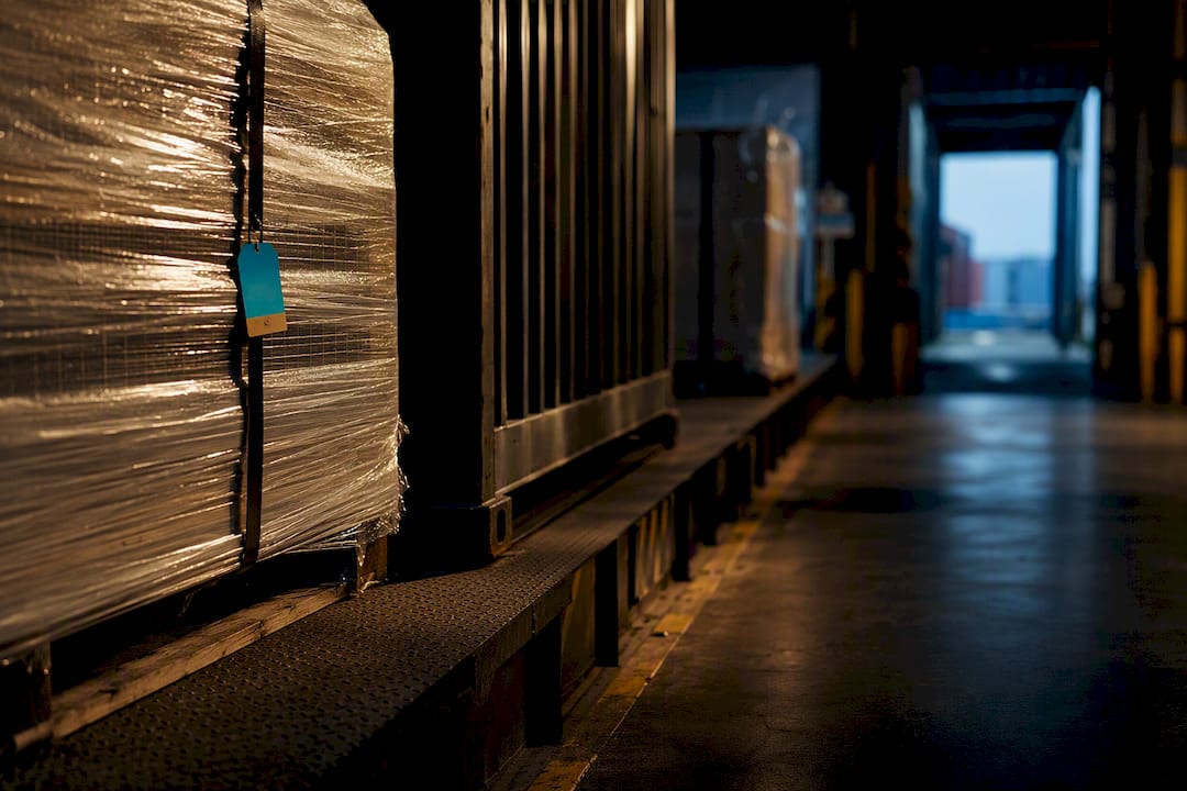 Anonymous chemical freight at customs inspection