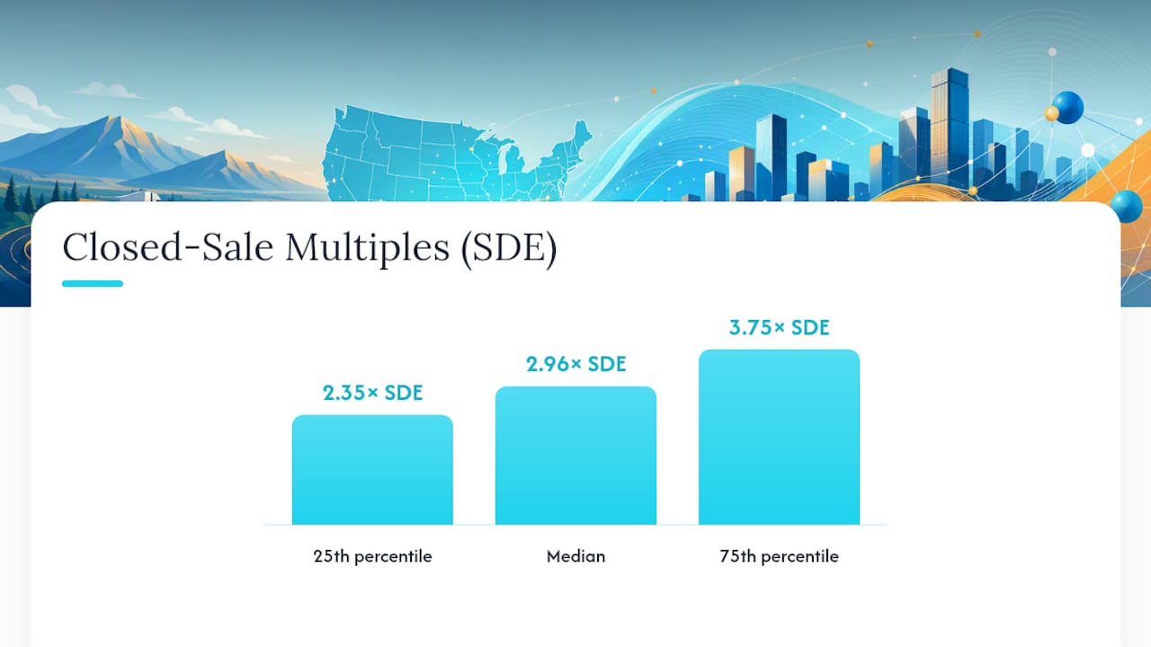SDE valuation multiple benchmark range