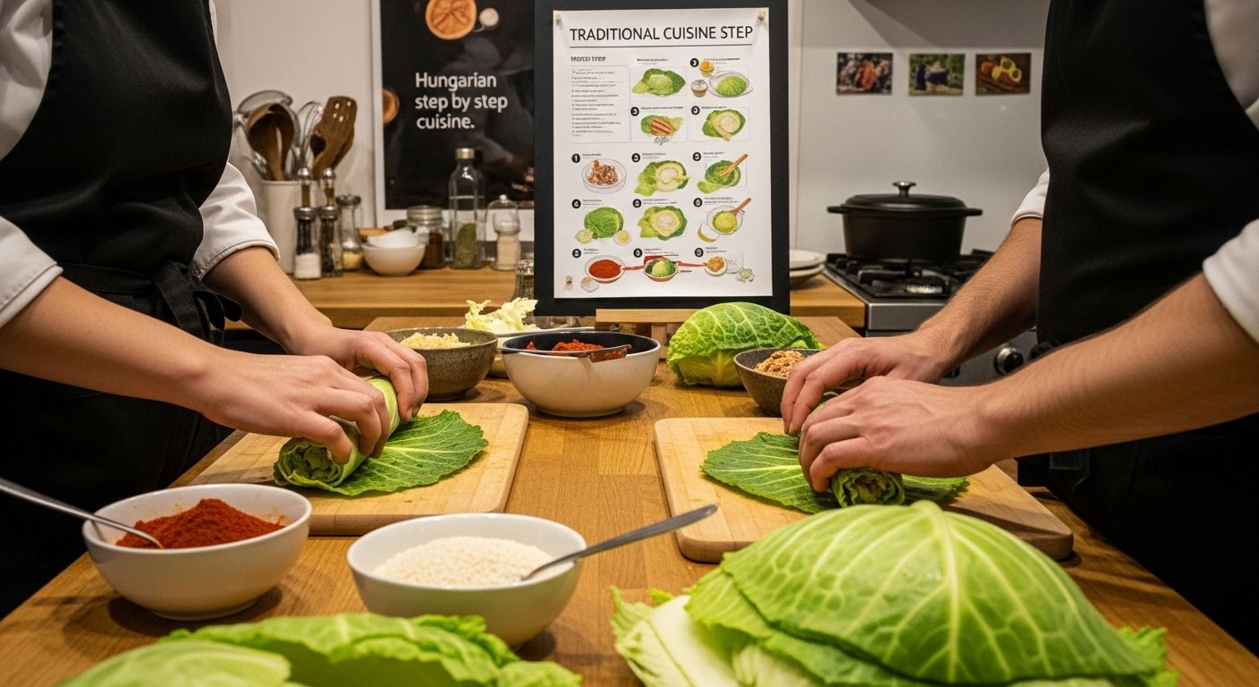 Hungarian traditional cuisine process