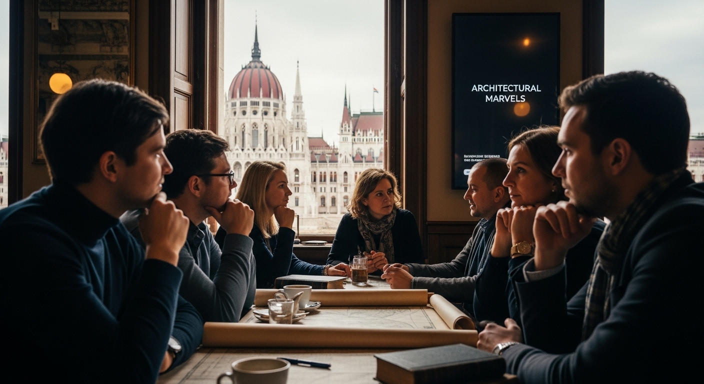 Budapest architecture people