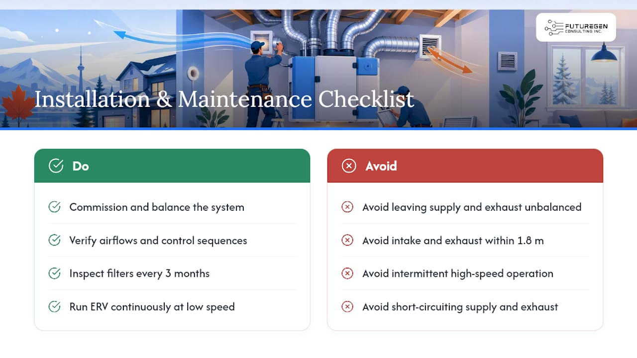 Installation, operation, and maintenance basics that preserve performance — overview diagram