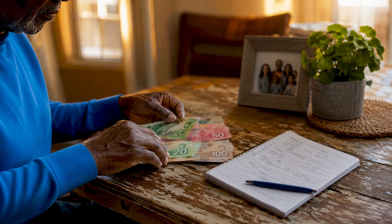 Hands counting money for mortgage down payment
