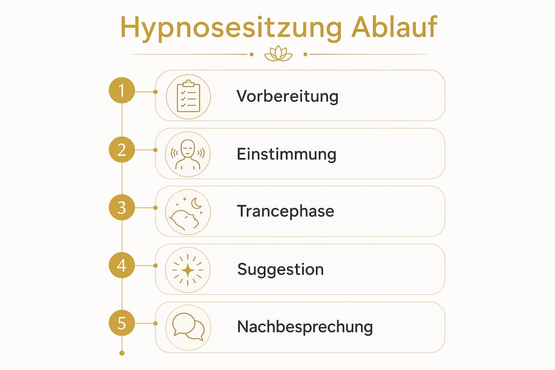 Infografik: So läuft eine Hypnosesitzung ab