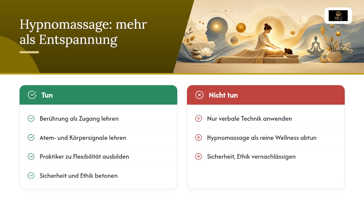 Warum Hypnomassage mehr ist als eine Entspannungstechnik — overview diagram