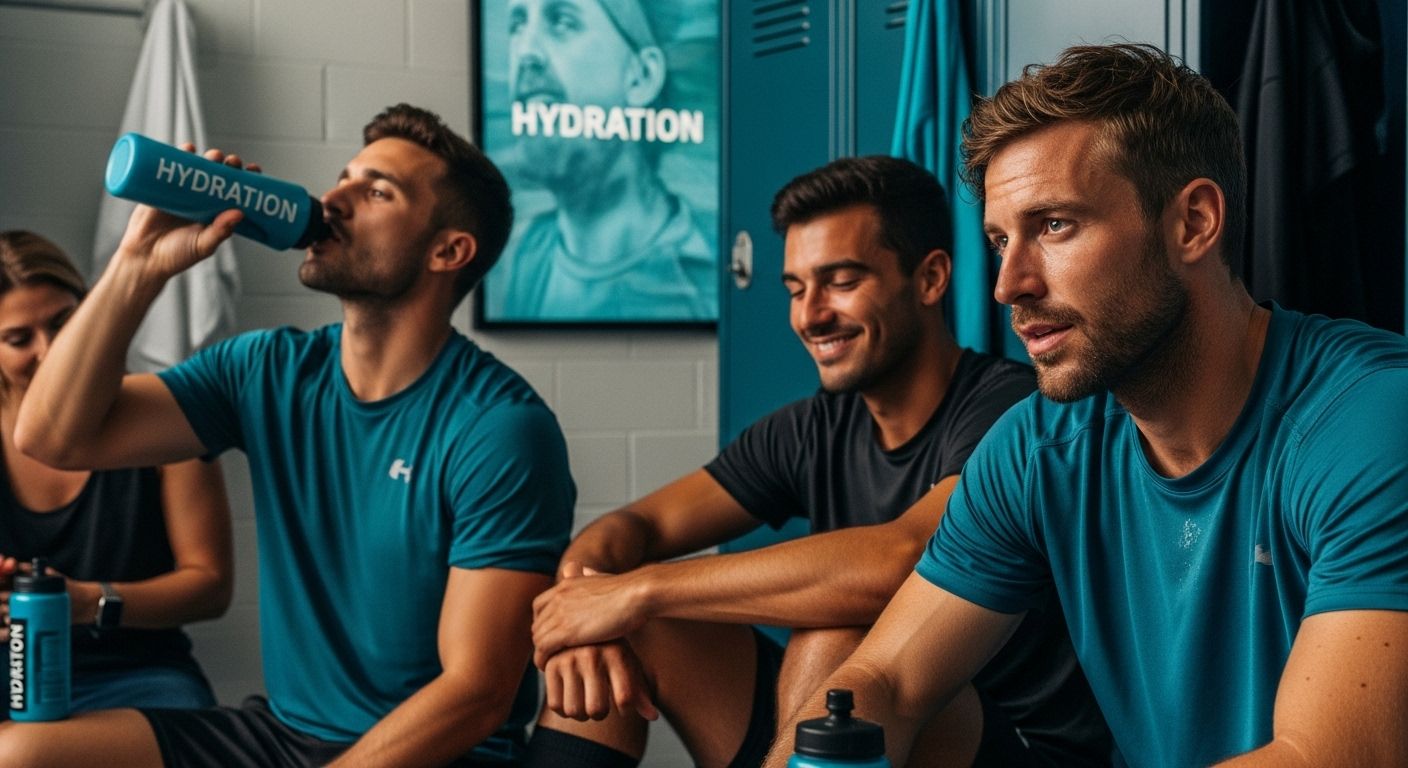 athletes hydration locker room