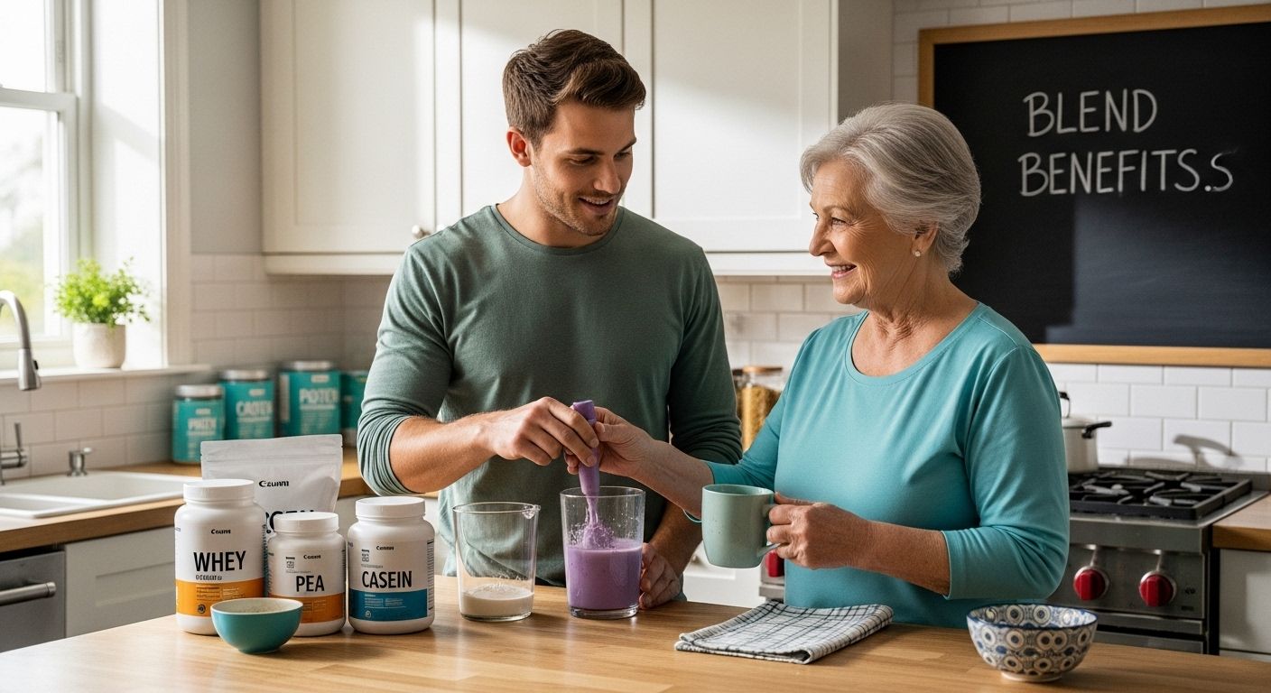 making protein blend kitchen