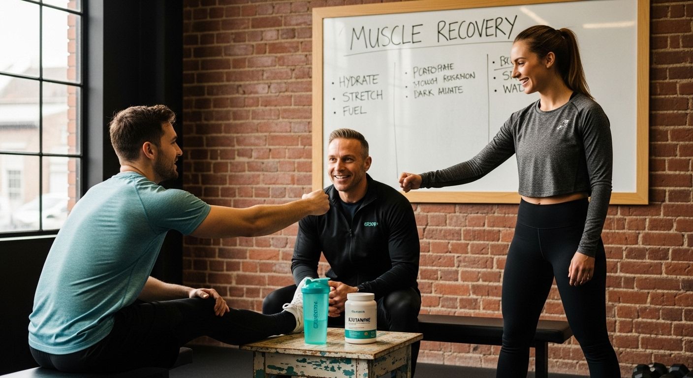muscle recovery glutamine gym